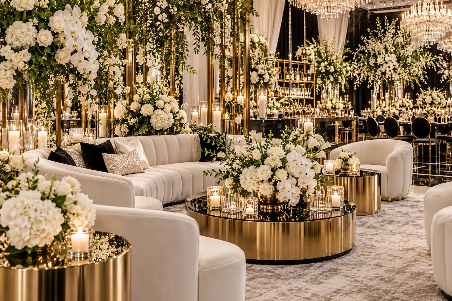 An atmospheric event lounge