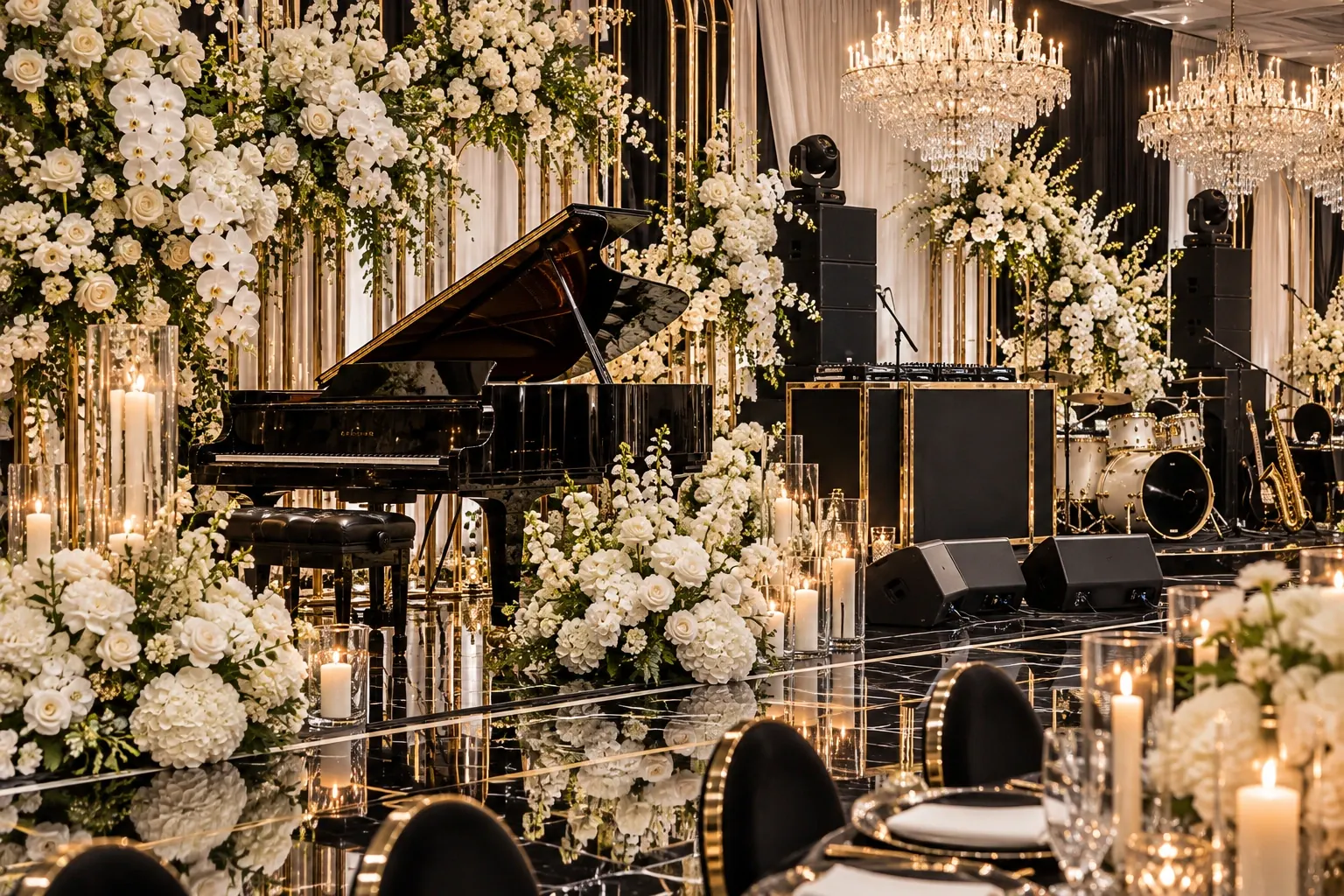 A piano reception