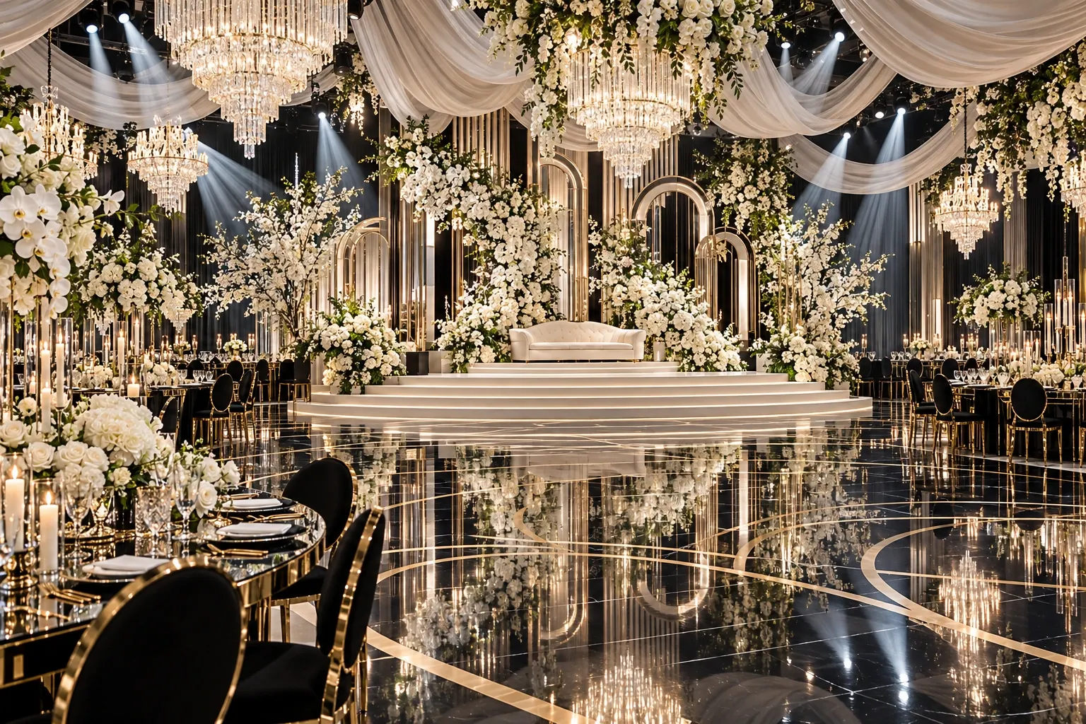 Explore the role of lighting, staging and space in a cohesive event.